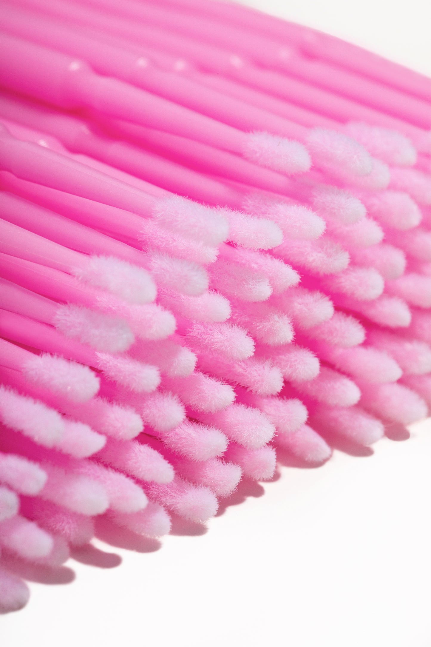 100 Stk. Mikro-Applikatoren-Bürsten Einweg-Wimpernverlängerung Mikro-Bürsten für Wimpernverlängerung (Rosa)