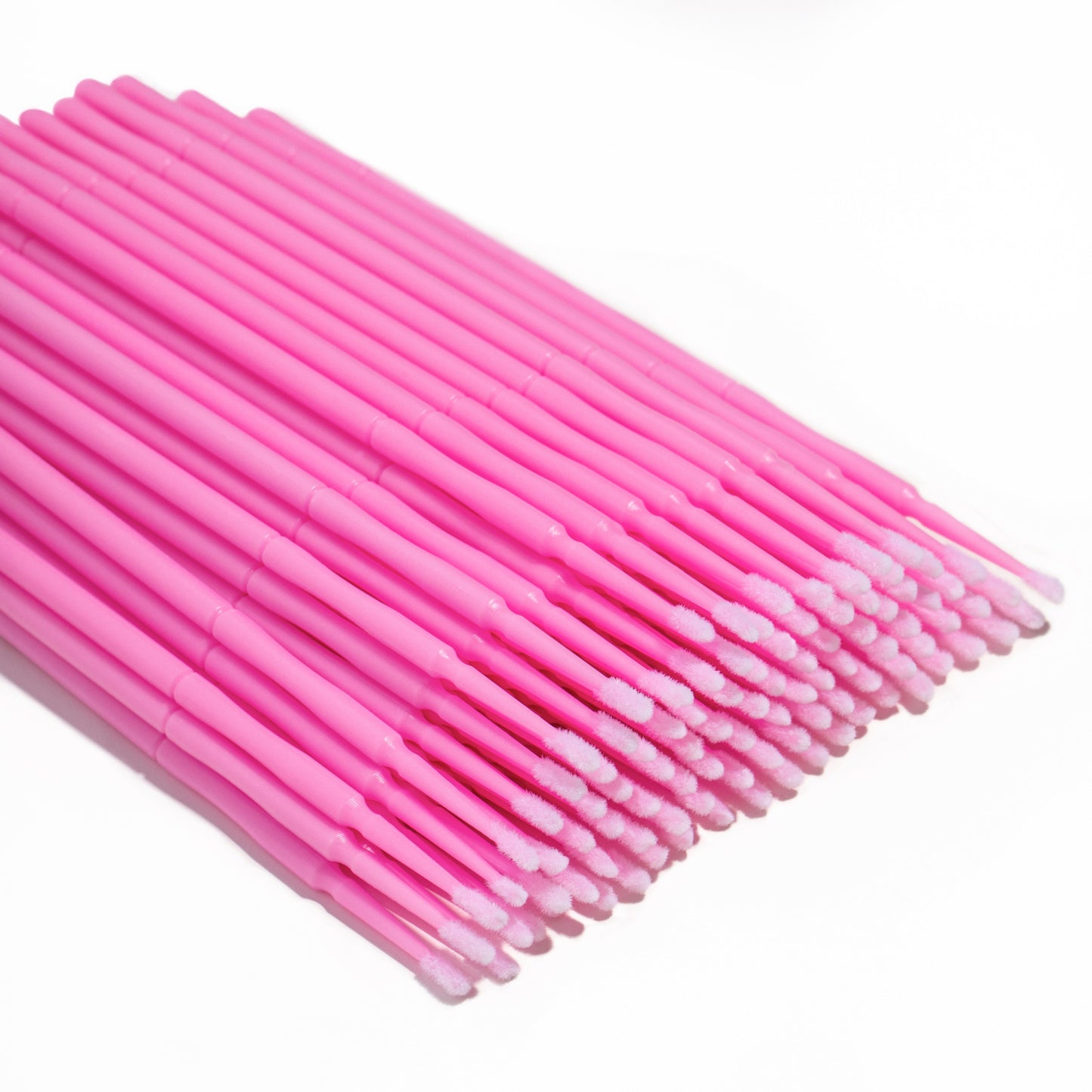 100 Stk. Mikro-Applikatoren-Bürsten Einweg-Wimpernverlängerung Mikro-Bürsten für Wimpernverlängerung (Rosa)