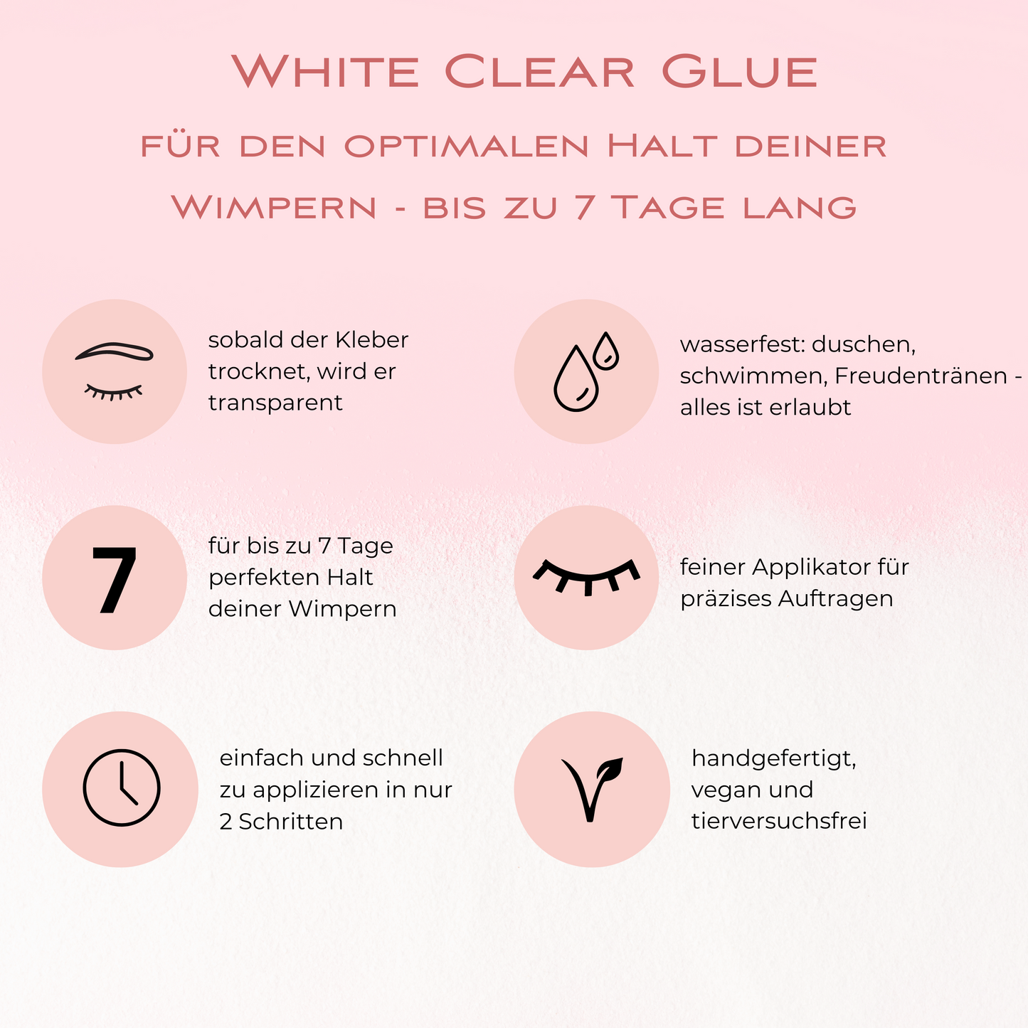 Wimpernkleber White Clear