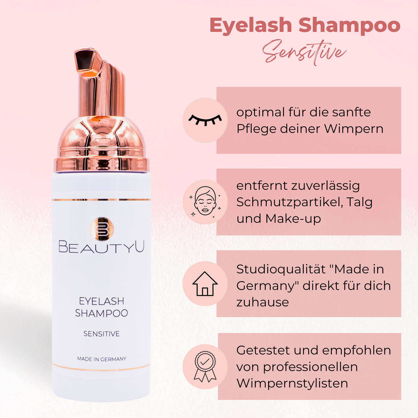 Set Wimpernshampoo inkl. Wimpernpinsel