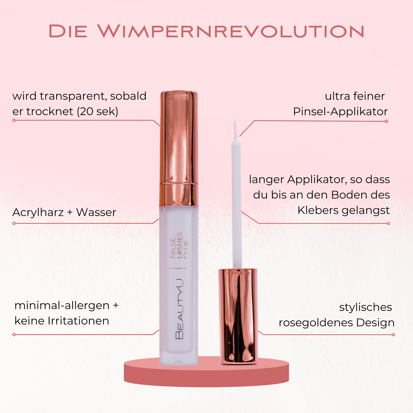 Wimpernkleber White Clear