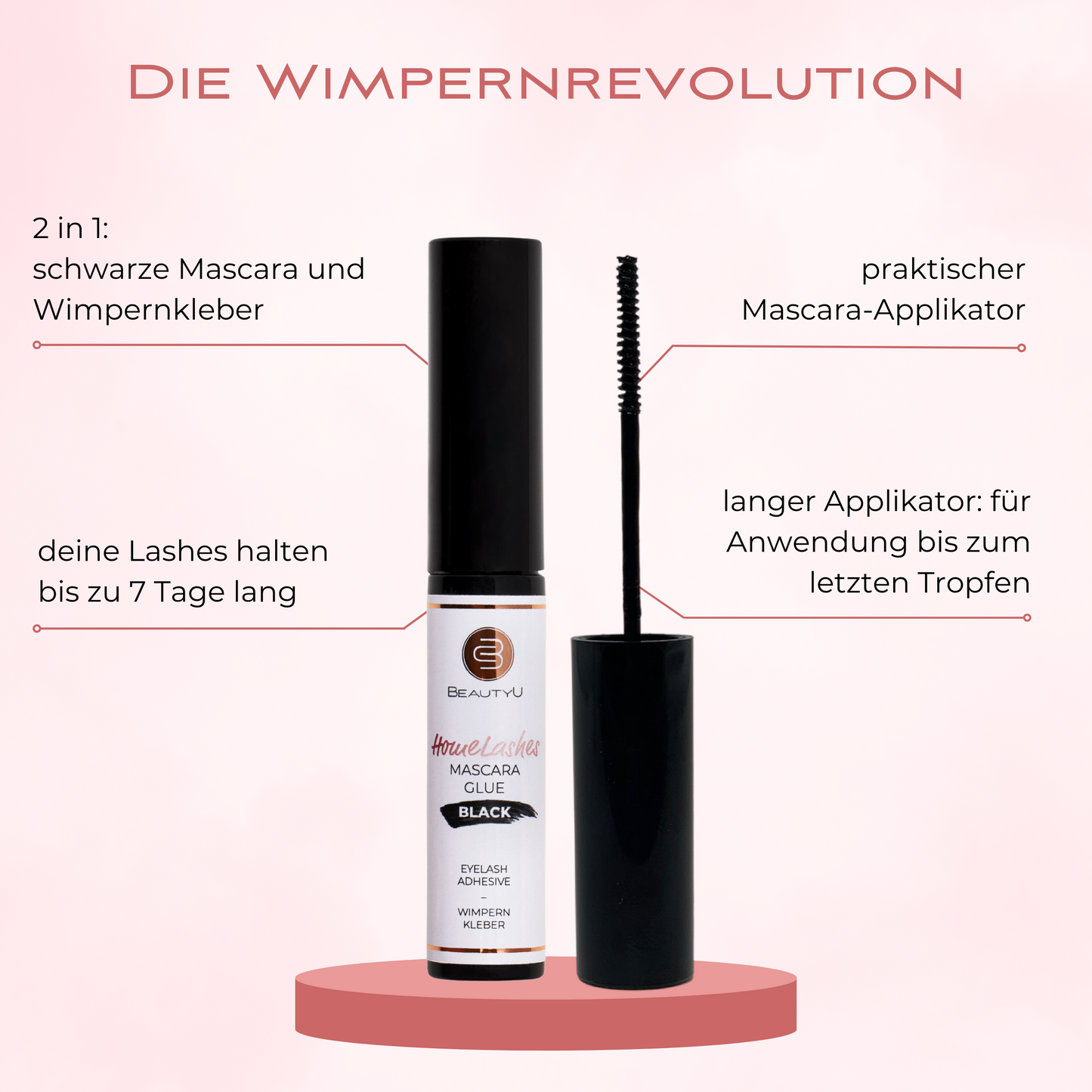 Wimpernkleber Mascara Black