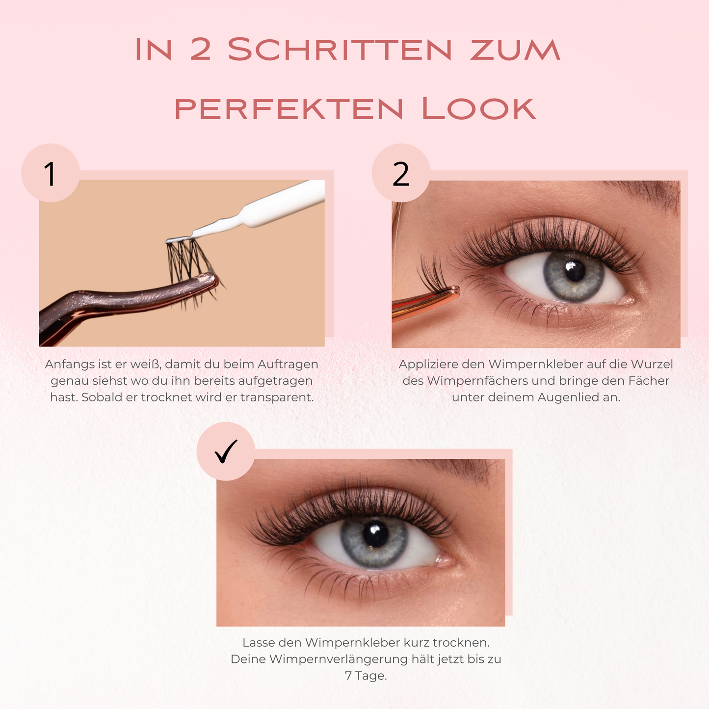 Wimpernkleber White Clear